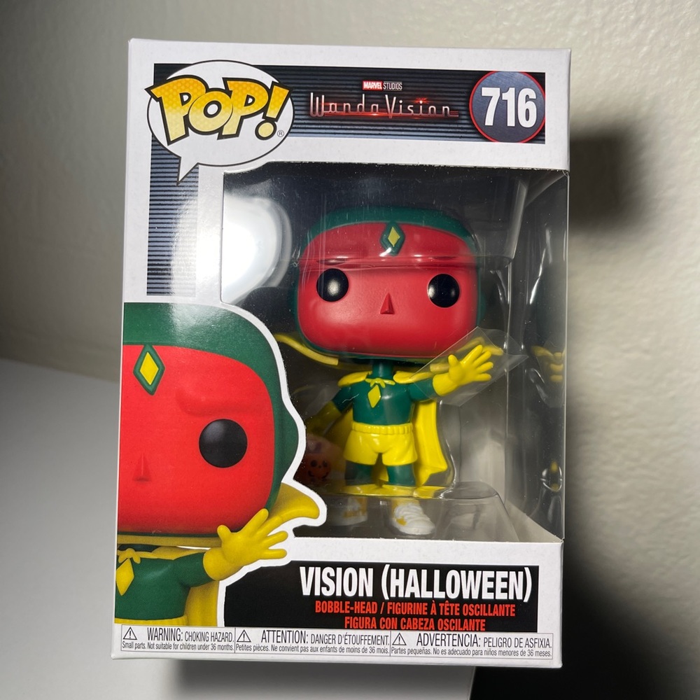 Funko Pop Marvel Wanda Vision Halloween #715 Vision Halloween #716 Vinyl Figure